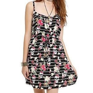 Hot Topic Floral Skull Dress